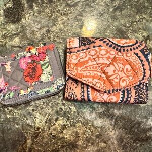 Pink and Gray Wallets with Floral and Ethnic Patterns